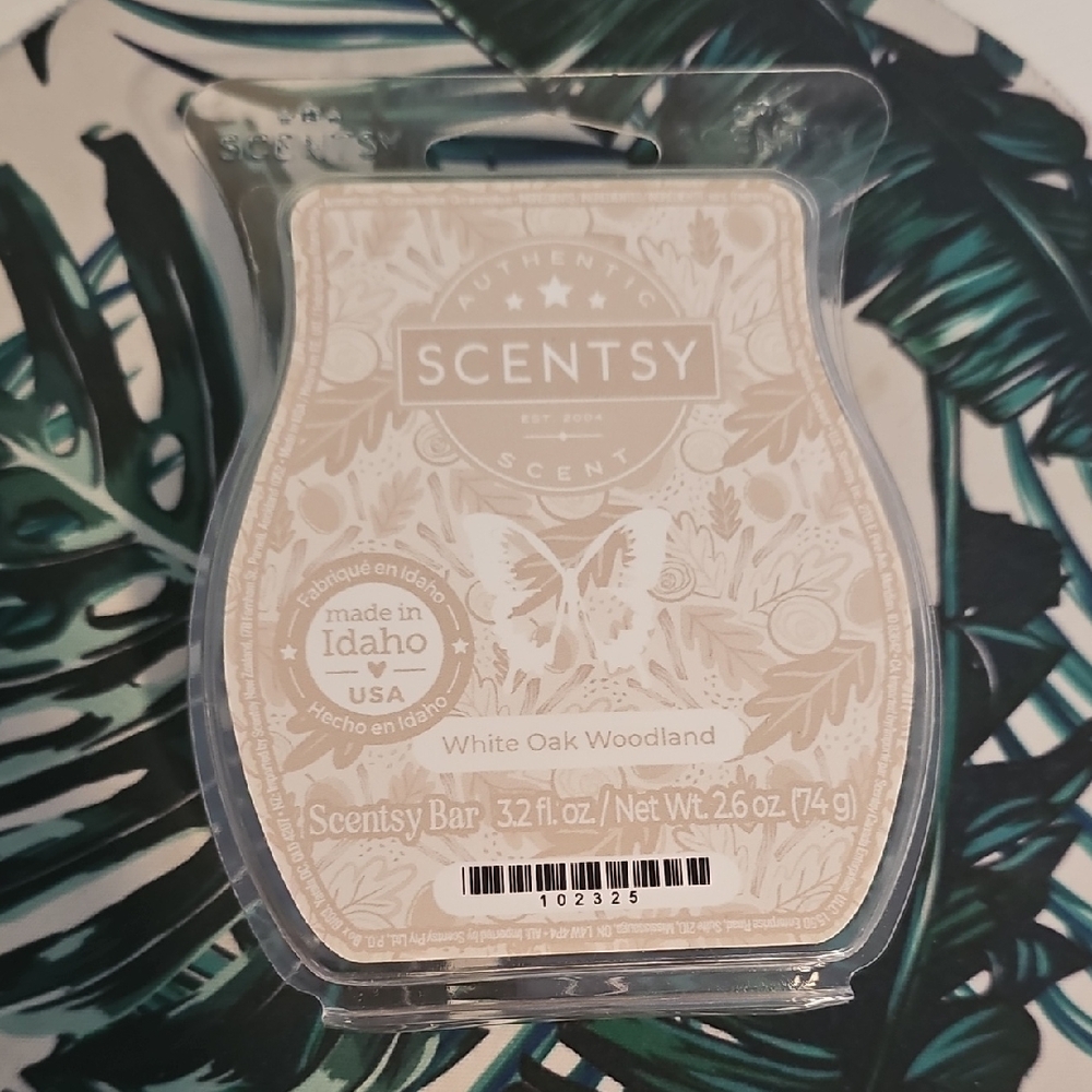 Scentsy White Oak Woodland Wax Bar - Cream
